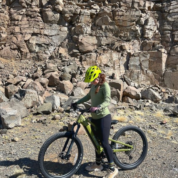 @myrandainthemountains's instagram image of Co-op Cycles DRT e3.1 Electric Mountain Bike and Giro Fixture Mips II Bike Helmet Matte Ano Lime