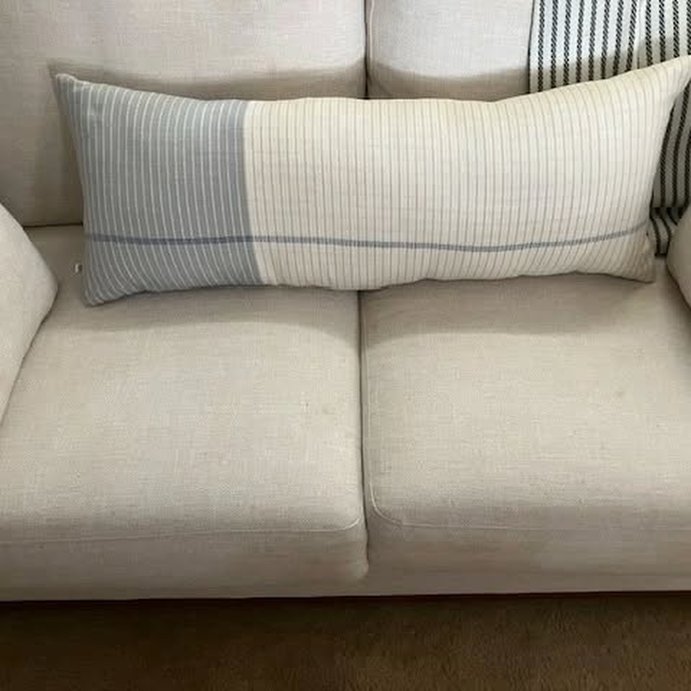 user image by @craftbme, 14&#34;x36&#34; Color Block Decorative Lumbar Throw Pillow Tan/Blue - Hearth &#38; Hand&#8482; with Magnolia