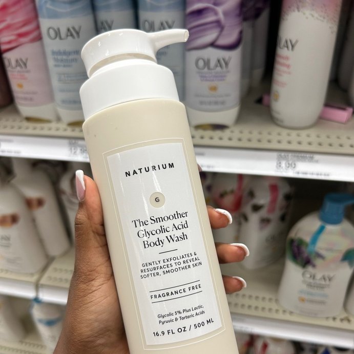user image by @aestheticmomthings, Naturium The Smoother Glycolic Acid Exfoliating Body Wash - 16.9 fl oz