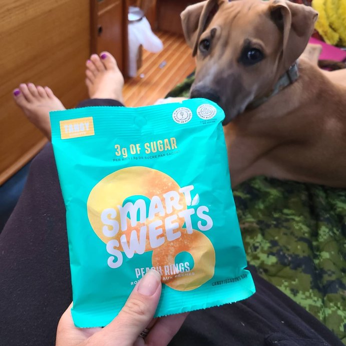 user image by @jennmarshall37, SmartSweets Peach Rings Sour Gummy Candy - 1.8oz