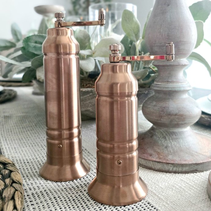 user image by Roni Gonzalez , Salt and Pepper Crank Grinder Copper Finish - Hearth & Hand™ with Magnolia