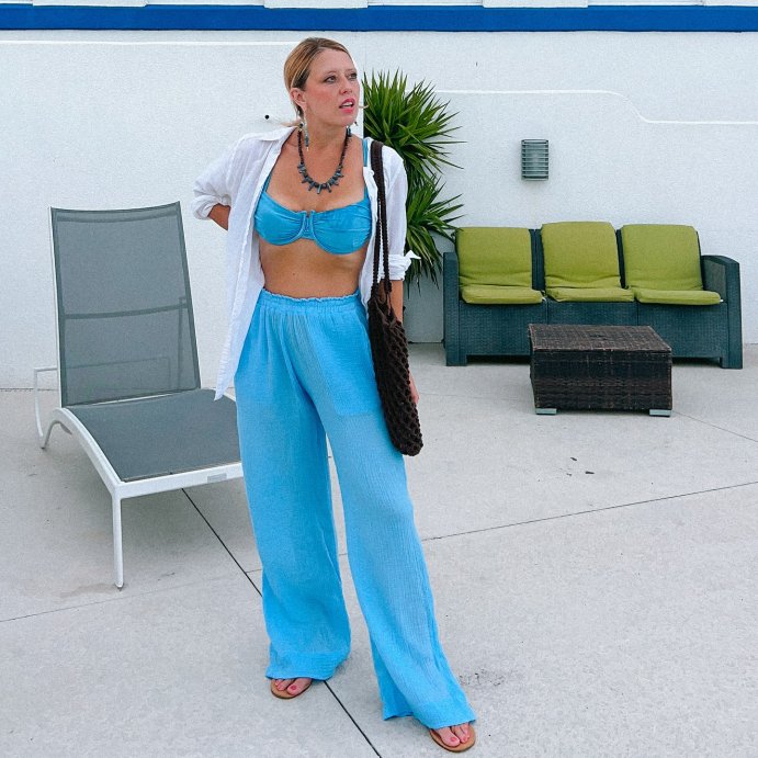 user image by @crystalklowy, Women's Gauze Cover Up Pants - Shade & Shore™