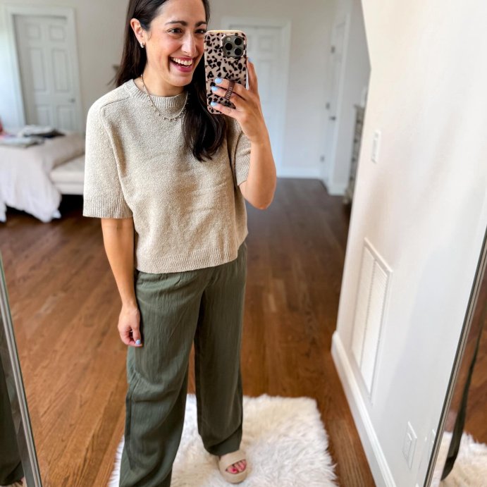 user image by @msnafashion, Women's High-Rise Straight Trousers - A New Day™