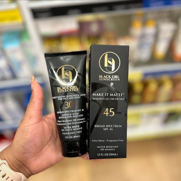user image by @cheldaesthetics, Black Girl Sunscreen Broad Spectrum Infused with Jojoba Oil - SPF 30 - 3 fl oz