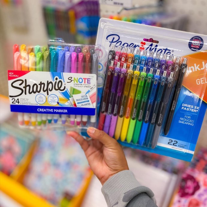 user image by @targetiseverything, Sharpie S-Note 24pk Creative Marker Highlighters Chisel Tip Multicolored: Fine Point, Double Tip, Art &#38; Stationery Set