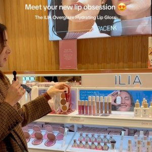 @spacenk&rsquo;s instagram video of Ilia Beauty Overglaze Hydrating Lip Gloss