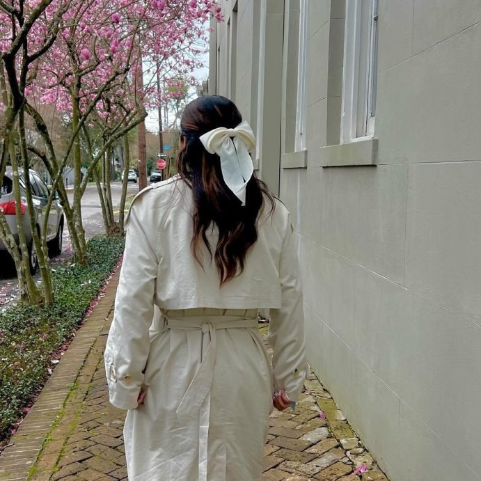 user image by @vidafrancoblog, Satin Bow Hair Barrette - A New Day™