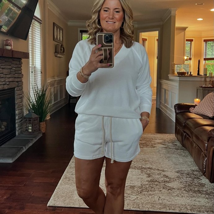 user image by @monicaawidener, Women's Leisure Studio French Terry Pullover Sweatshirt - Universal Thread™