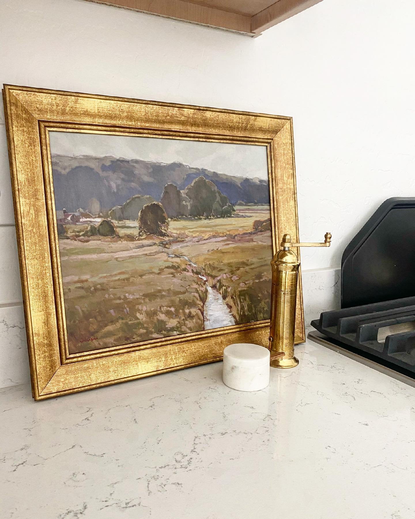 user image by @our.park.ave.home, 16&#34; x 14&#34; Summer Pasture Framed Wall Art Brass - Threshold&#8482; designed with Studio McGee
