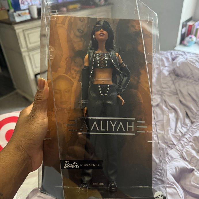 user image by Got one!, Barbie Signature Aaliyah 11.5&#34; Collectible Doll in Black Faux Leather Outfit