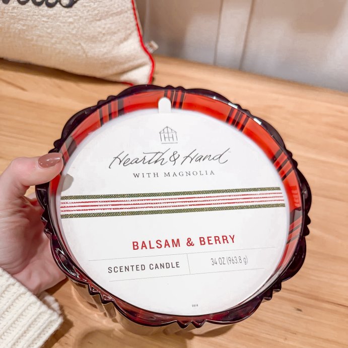 user image by @jenangoodwin_, 5 Wick XL Glass Colored Double Ribbed Scalloped Jar Candle 34oz - Hearth & Hand™ with Magnolia