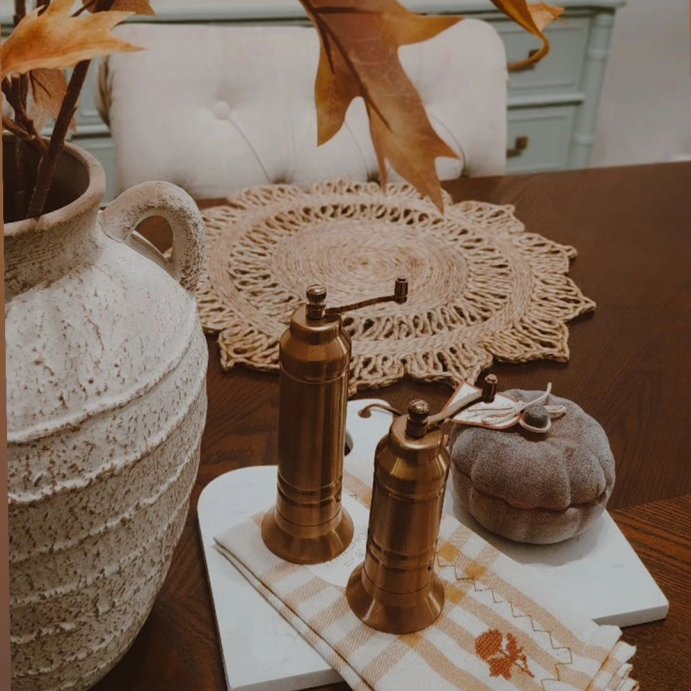 user image by @withlovejanet3, Salt and Pepper Crank Grinder Copper Finish - Hearth & Hand™ with Magnolia