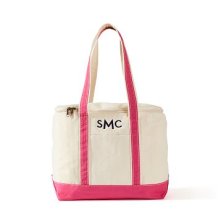 Shop Canvas Cooler Tote, Single Color, Large, Hot Pink and more