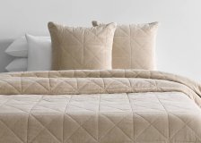 Shop Joye Cotton Velvet Coverlet | Latte | Urban Barn and more