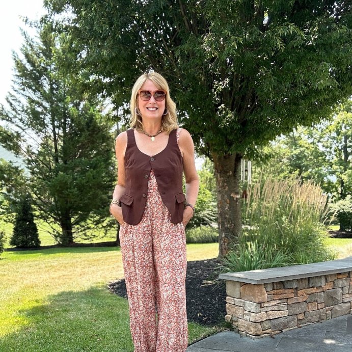 user image by @jodefinds, Women's Signature Crepe Scoop Vest - A New Day™