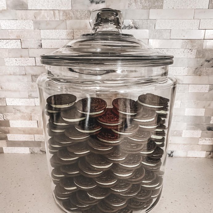 user image by @mama__cass__, 138oz Glass Jar and Lid - Threshold&#8482;: Clear Glass Container, Cookie &#38; Candy Storage, Hand Wash, 9.54&#34; Height
