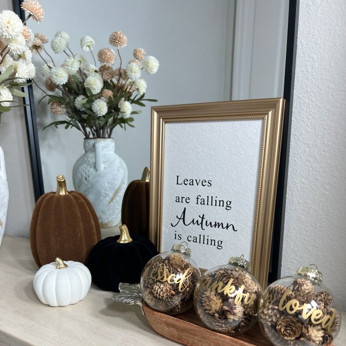 user image by @claritacastillo.blogger, Autumn Frame Art with Gold Frame - Bullseye&#39;s Playground&#8482;