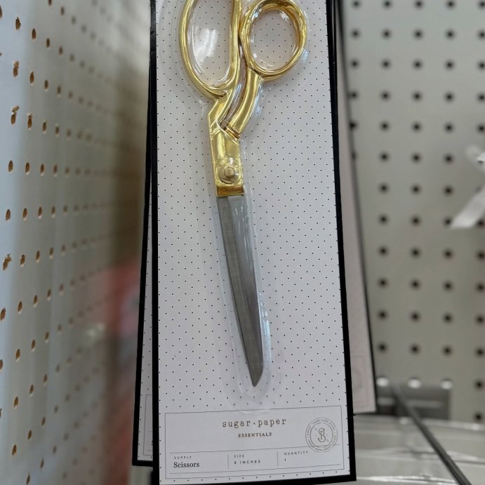 user image by @katattarget, 8&#34; Scissors Gold - Sugar Paper Essentials: Metal Office &#38; Desk Supplies, Non-Powered Tools, 0.375 lbs