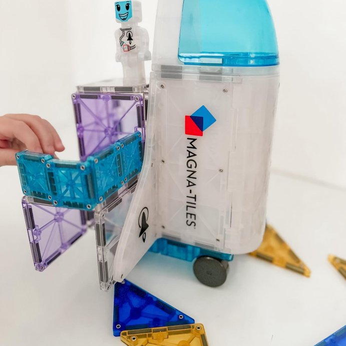 user image by @learnandplaystrong, MAGNA-TILES Space: Magnetic Building Sets for Kids, Educational Toy for Creative Thinking, Math, Fine Motor Skills, Engineering