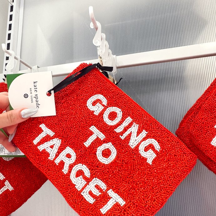 user image by @almostsimplysky, Going to Target Beaded Clutch - kate spade new york x Target Red/White