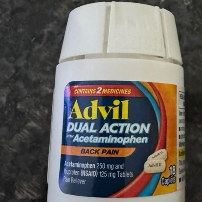user image by @evahoweddings, Advil Dual Action NSAID Ibuprofen Back Reliever - 18ct