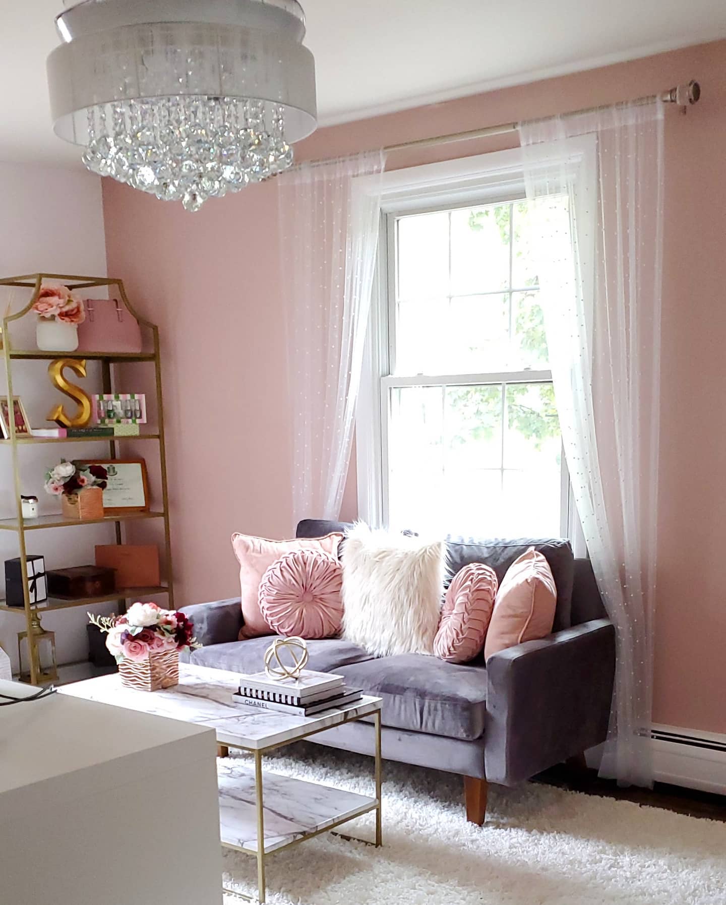 Glam posh living room Instagram Post