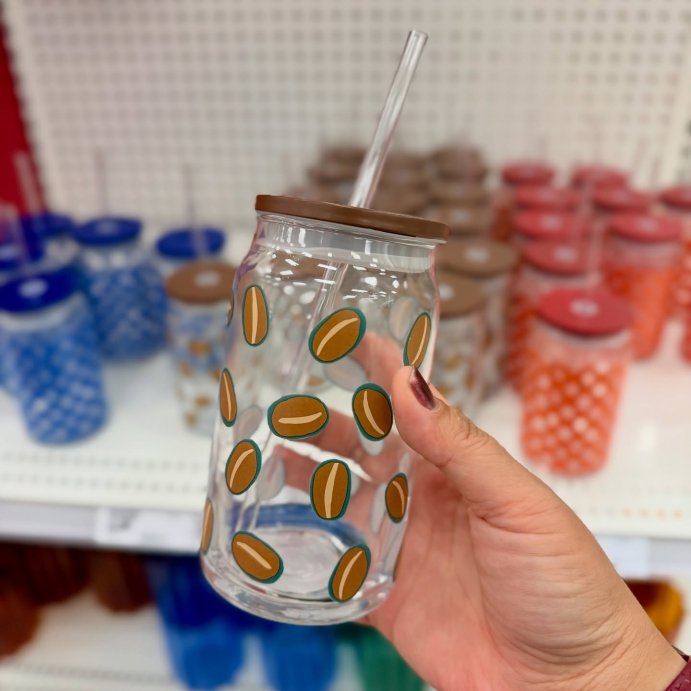 user image by @katattarget, 14.5 fl oz Glass Straw Tumbler Coffee Beans - Room Essentials&#8482;