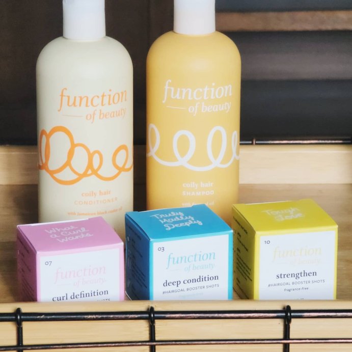 user image by @kikibeautyxx, Function of Beauty Curl Definition #HairGoal Add-In Booster Treatment Shots with Flaxseed Oil - 2pk/0.2 fl oz