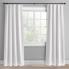 Shop Belgian Linen Curtain, 50" X 96", White and more