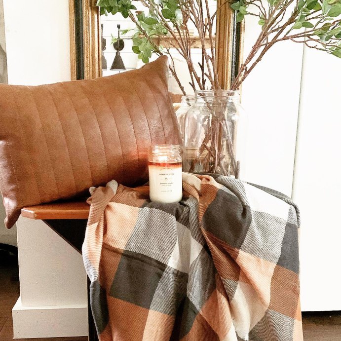 user image by @gramsfarmhouse, Oblong Faux Leather Channel Stitch Decorative Throw Pillow - Threshold™