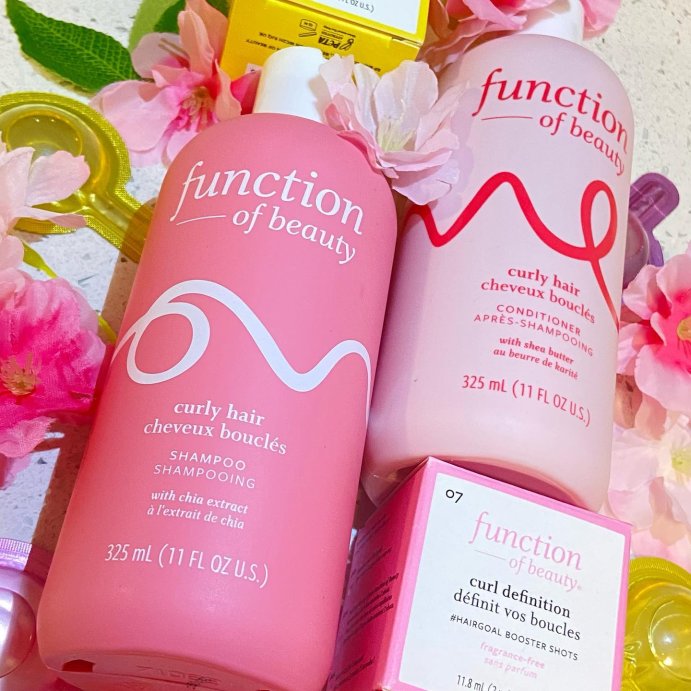 user image by @reviews_inflnster, Function of Beauty Curl Definition #HairGoal Add-In Booster Treatment Shots with Flaxseed Oil - 2pk/0.2 fl oz