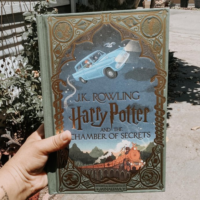 user image by @gryffindormuggle, Harry Potter and the Chamber of Secrets (Minalima Edition) (Illustrated Edition), 2 - by J K Rowling (Hardcover)