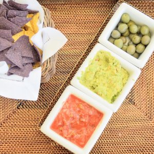 Nito Condiment Caddy with Ceramic Inserts