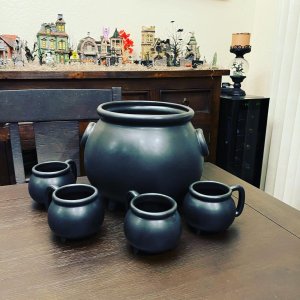 Black Cauldron Serving Bowl