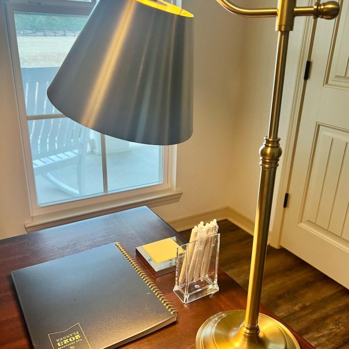 user image by @texasmitchellfarms, Accented Metal Table Lamp Brass (Includes LED Light Bulb) - Hearth &#38; Hand&#8482; with Magnolia