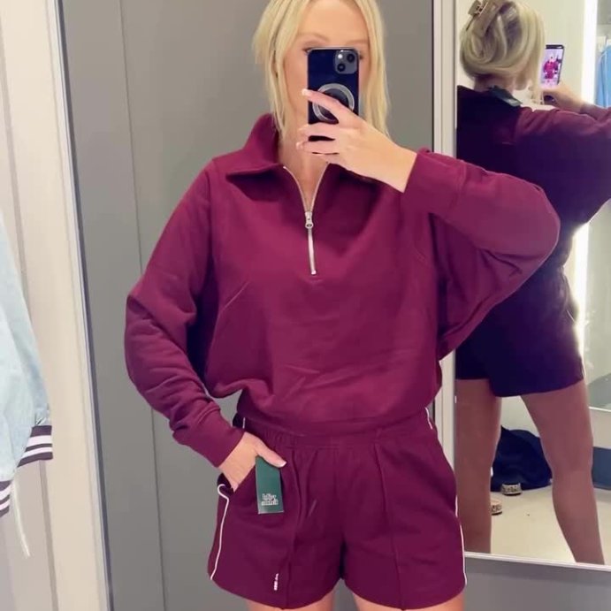 user image by @everydayfashionwithbritt, Women's Polo Collar Pullover Sweatshirt - Wild Fable™