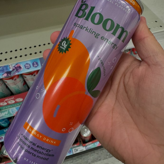 user image by @bunitabuys, Bloom Peach Mango Energy Drink - 12 fl oz Can