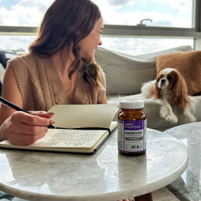 user image by @newchapterinc, New Chapter Magnesium + Ashwagandha for Muscle &#38; Relaxation Support, 325 mg with Magnesium Glycinate, Non-GMO Vegan Tablets - 30 ct