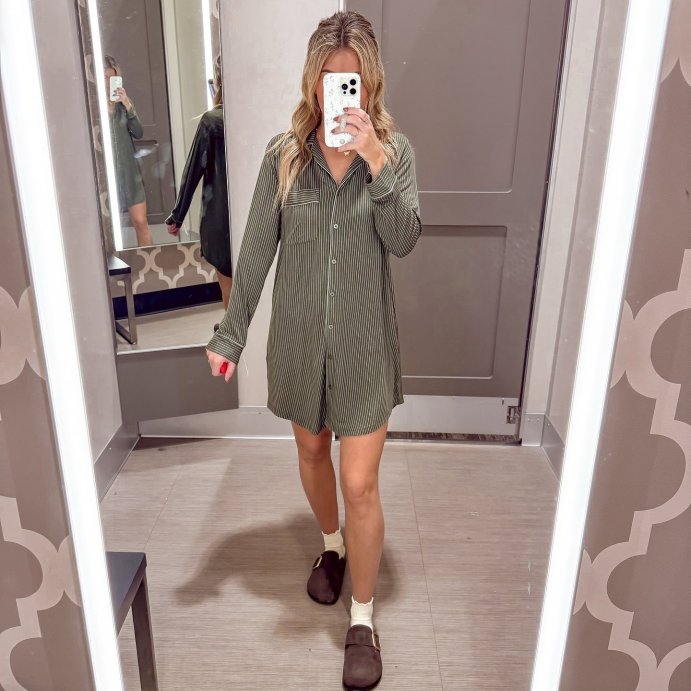 user image by @jenangoodwin_, Women's Cloud Knit Modal Notch Collar Long Sleeve Nightgown - Auden™