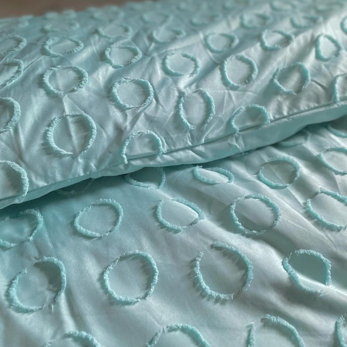 user image by @thesunrisecrew_, Peace Nest Ultra-Lightweight Microfiber Clipped Duvet Cover Set with Circle Pattern