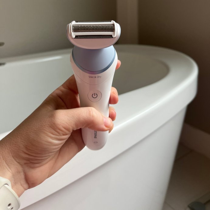 user image by EricaG, Philips Series 8000 Wet &#38; Dry Women&#39;s Rechargeable Electric Shaver with Facial Hair Remover - BRL166/91