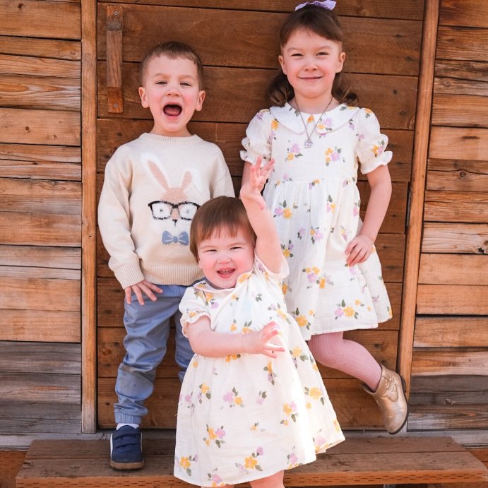 user image by @ak_amy_mae, Toddler Girls' Floral Dress - Cat & Jack™ Cream