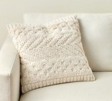 Shop Goss Handwoven Silk Pillow Cover, 20", Ivory and more