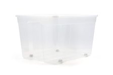 Shop type A Clear Storage Tote with Wheels, 80-L and more