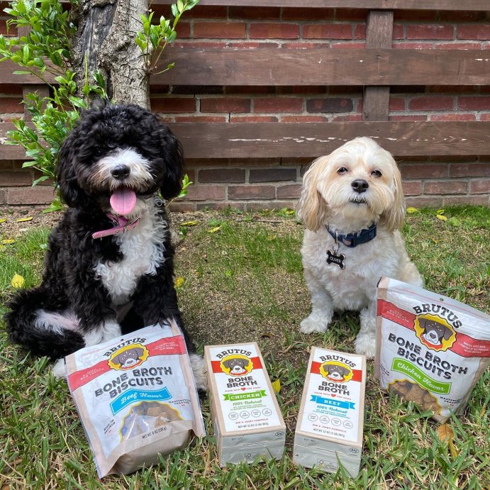 user image by @stephiekayetx, Brutus Bone Broth Hip &#38; Joint Formula Wet Dog Food - Supplement - Chicken - 32oz