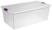 Shop Sterilite ClearView Storage Box with Latched Lid, 104-L and more