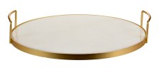Shop CANVAS Golden Moments Collection Christmas Decoration Marble Serving Tray with Gold Handles, 14.7-in and more