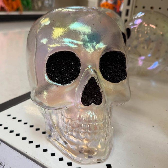 user image by @goth_cart, Iridescence Skull Figurine - Hyde and EEK! Boutique&#8482;