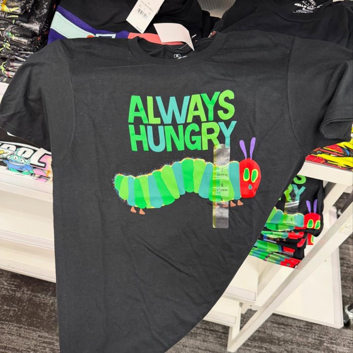 user image by @targetkiddos, Men's Eric Carle Always Hungry Caterpillar Graphic T-Shirt - Black