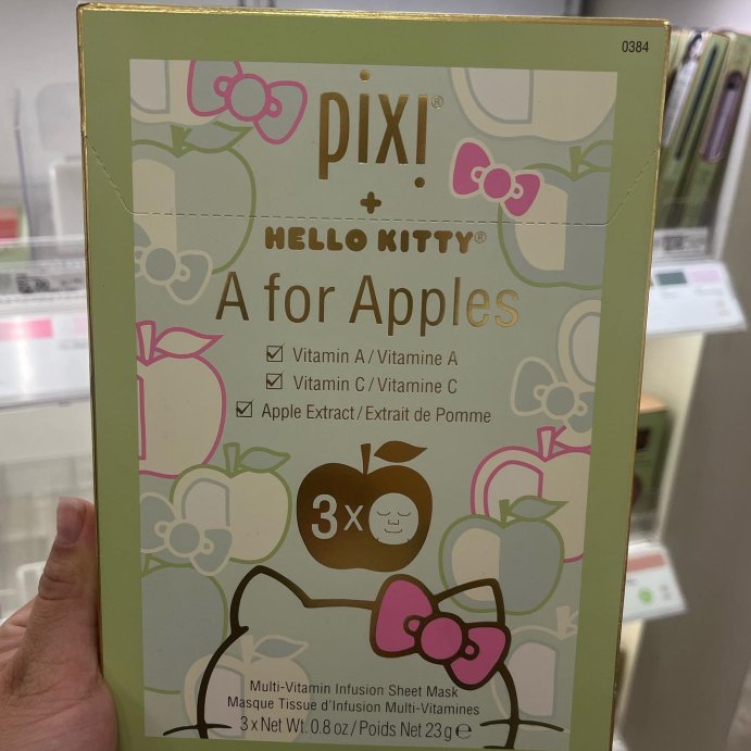 user image by @krystalfindz, Pixi + Hello Kitty Sheet Multi-Vitamin Infusion Face Sheet Mask - 3ct
